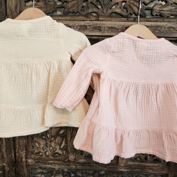 2 Cat and Jack Summer Dresses, 6-9m. Twin Girls - Picture 2 of 3